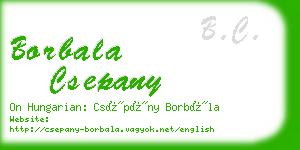 borbala csepany business card